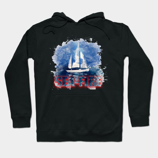 Sea-Fire 3 Hoodie by Joaddo